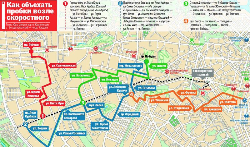 Схема маршрута без пробок Схема маршрута без пробок