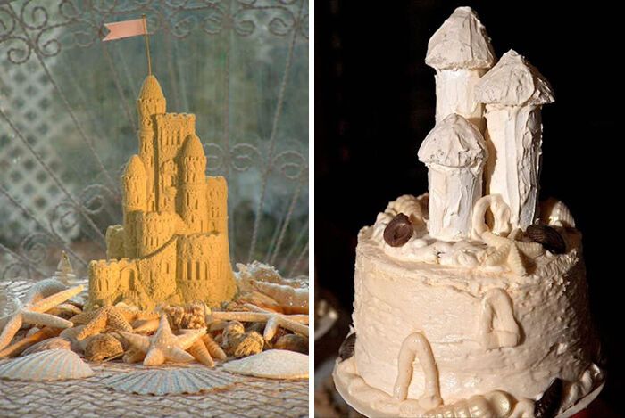 Торт должен быть в форме королевского замка.