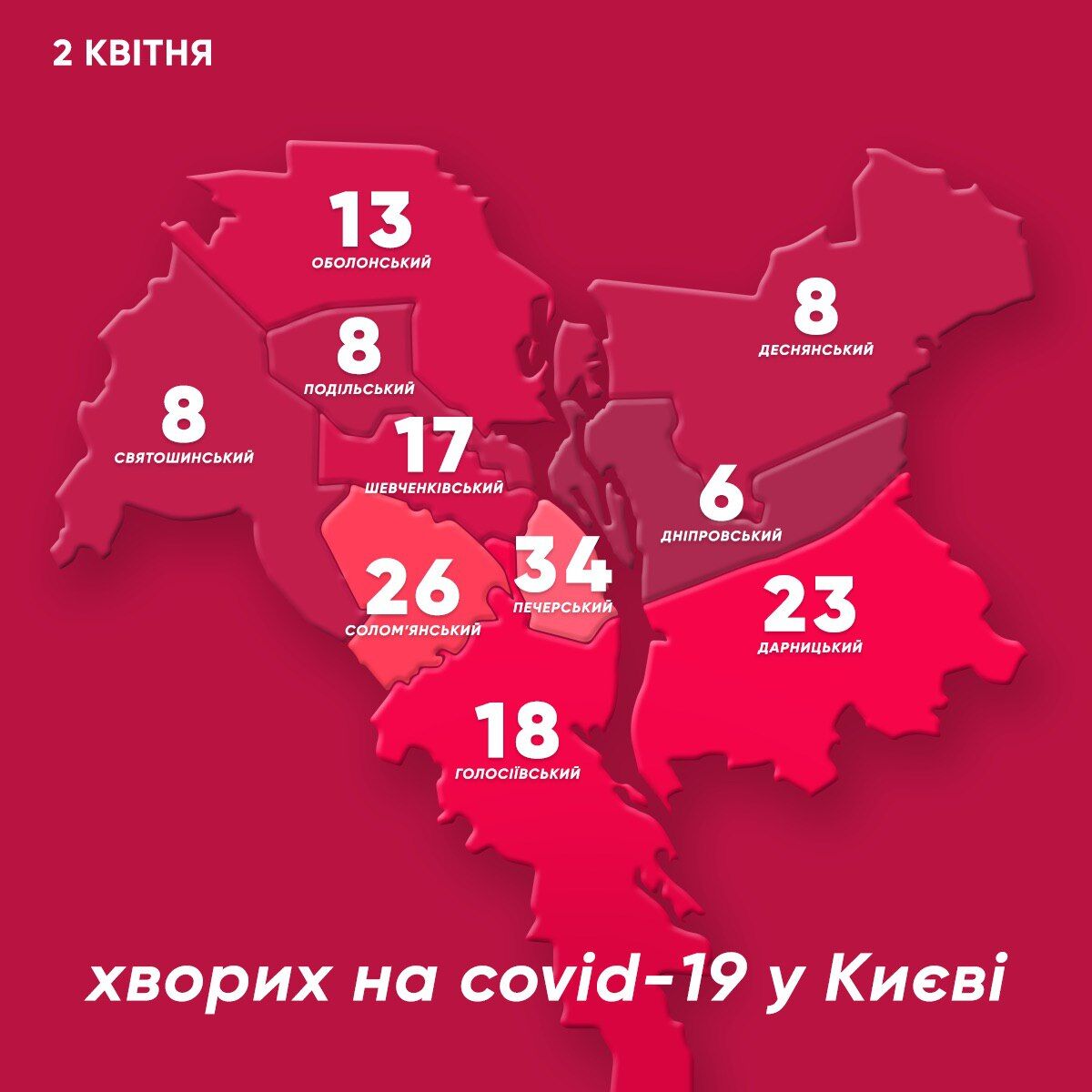 Статистика поширення коронавірусу в Києві