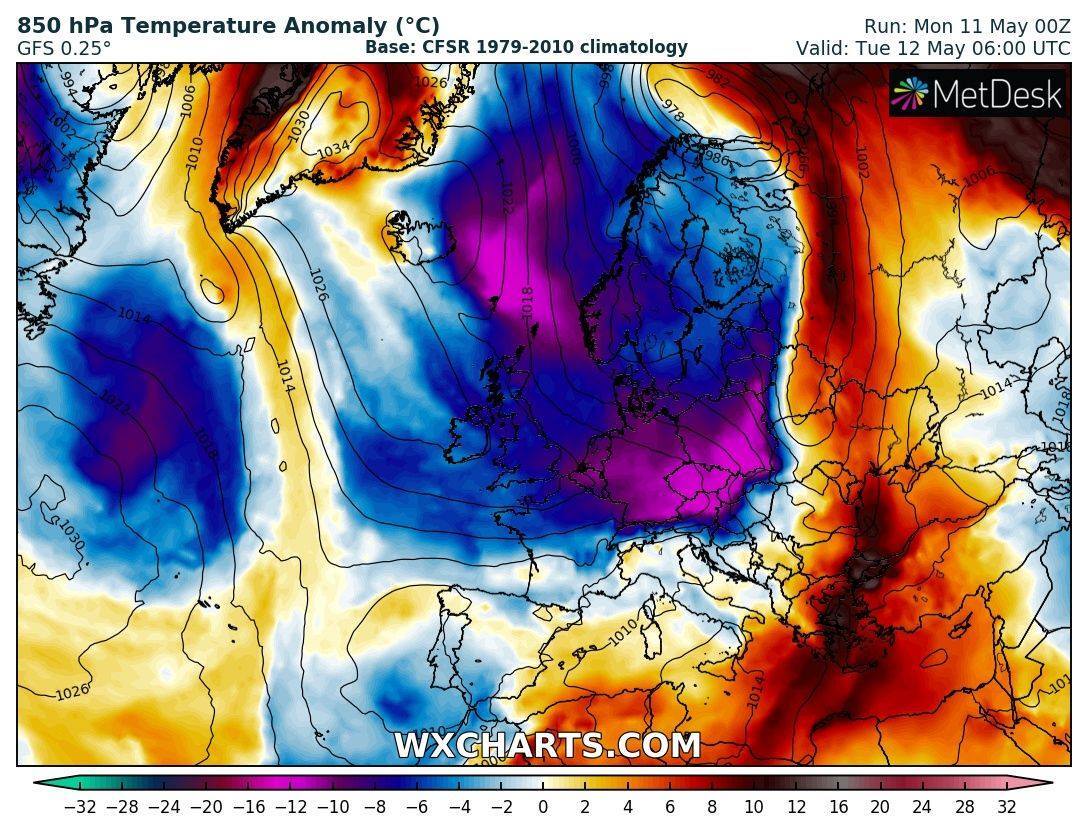 Европу накроет резкое похолодание с метелями и снегопадами