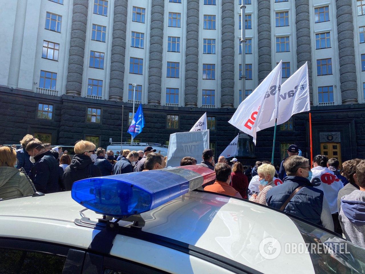 Акция автоперевозчиков в Киеве