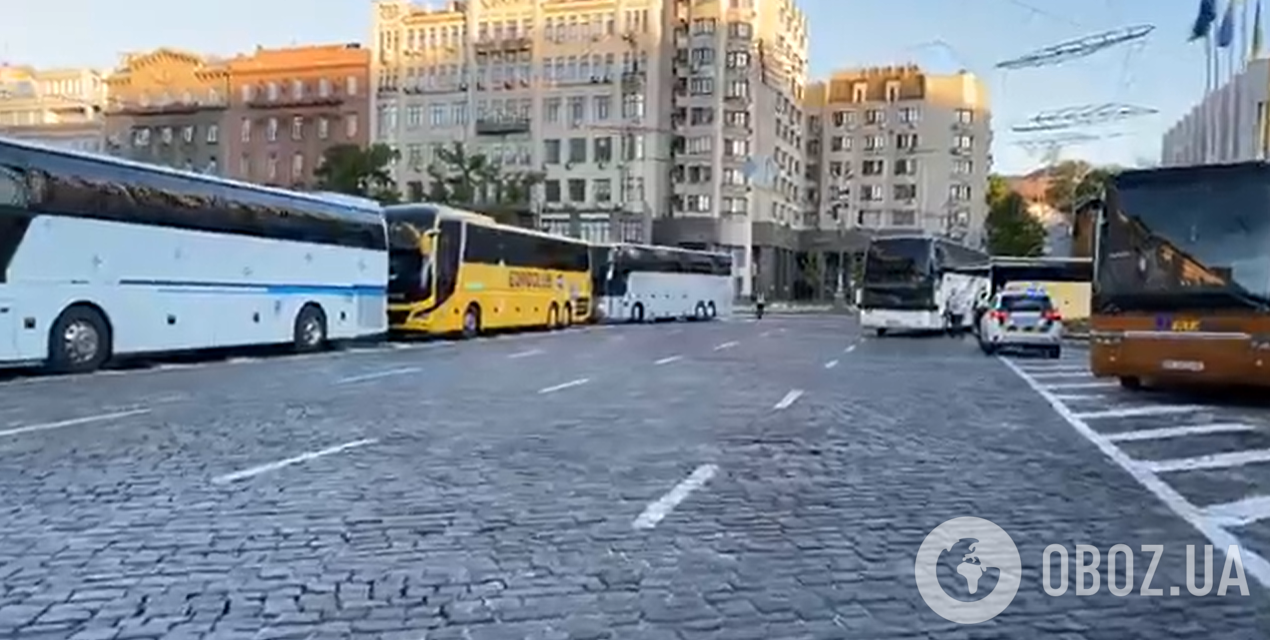 Акція автоперевізників у Києві