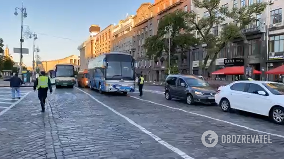 Акція автоперевізників у Києві