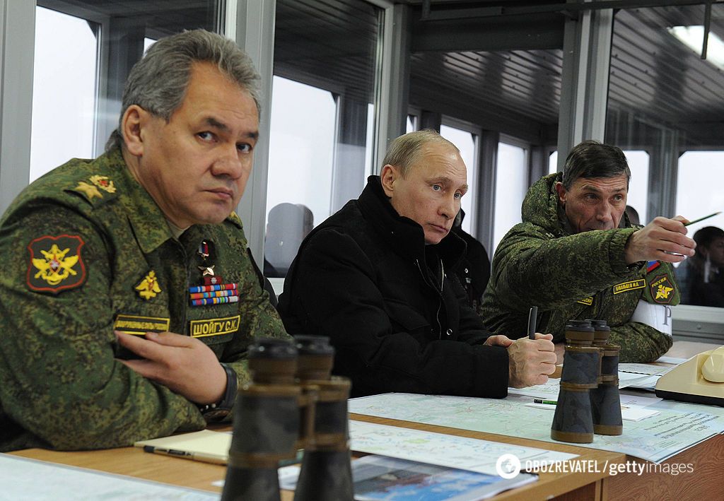 Володимир Путін у Генеральному штабі збройних сил РФ