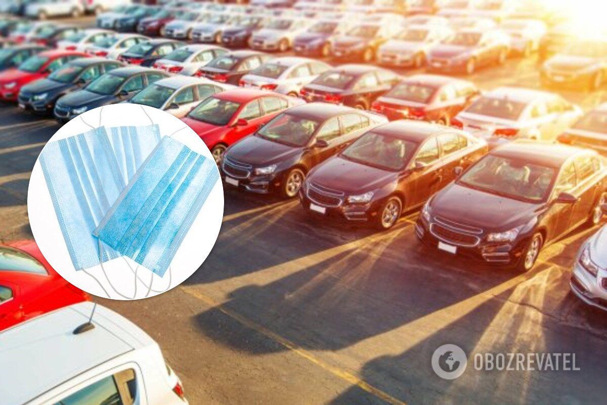 Защитные маски можно продезинфицировать в своём автомобиле