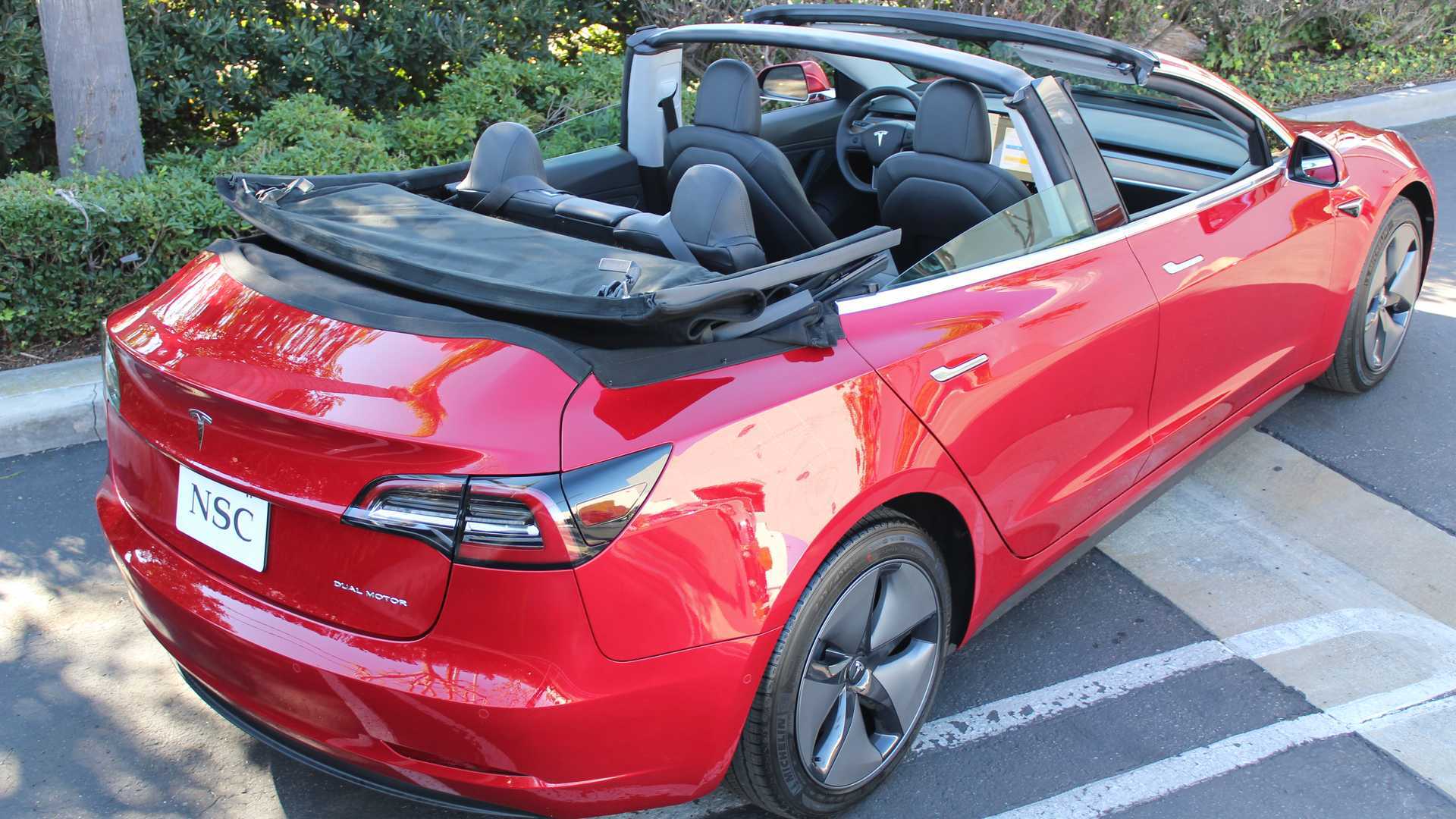 Кабриолет Tesla Model 3