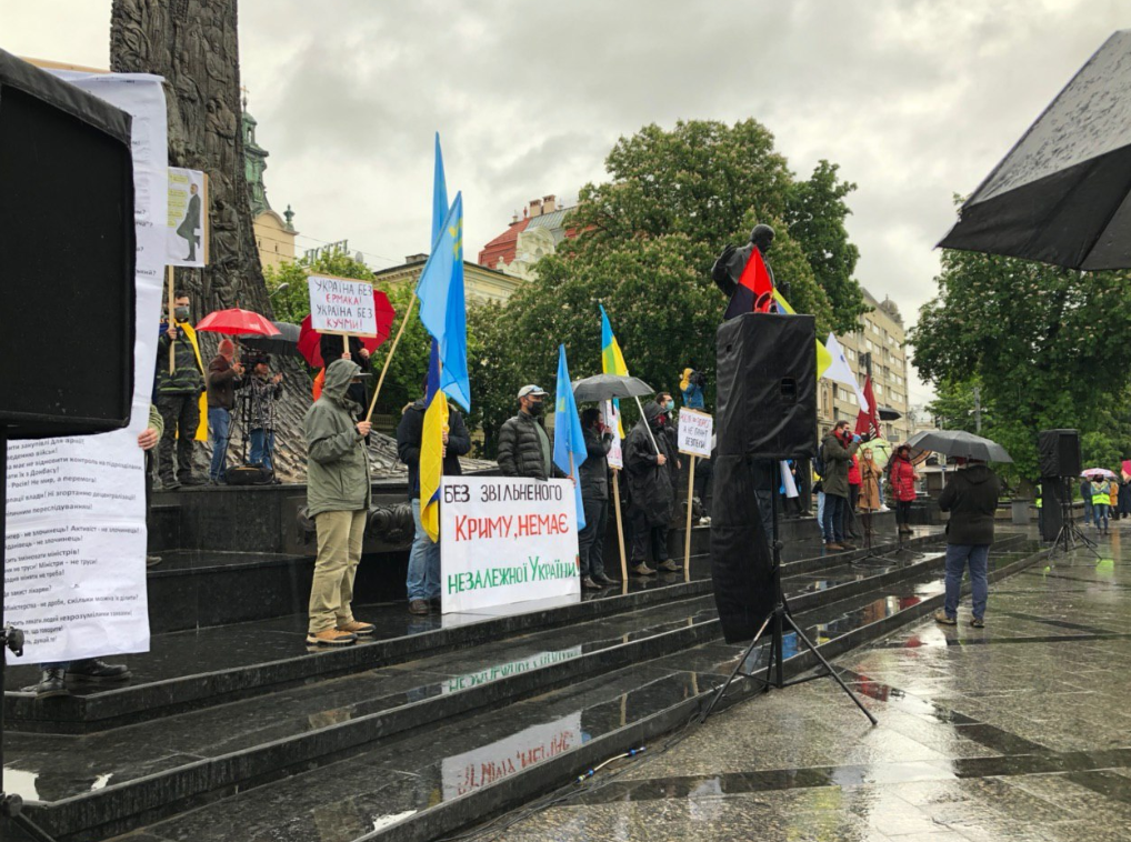 Акция "Стоп реванш" во Львове