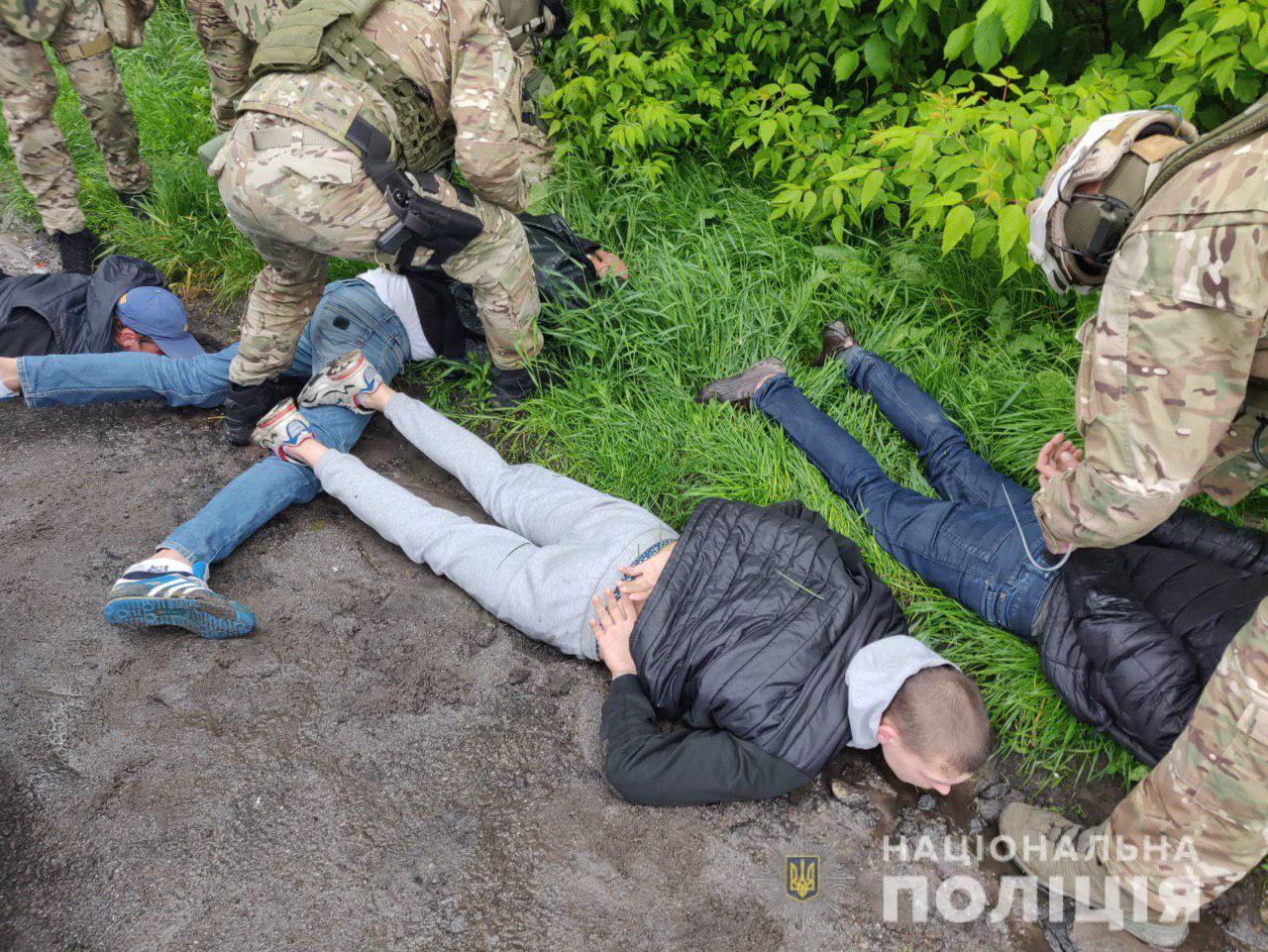 Затримання підозрюваних у Вінницькій області