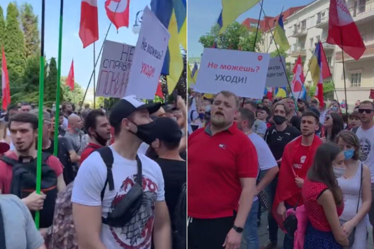 Протесты в центре Киева