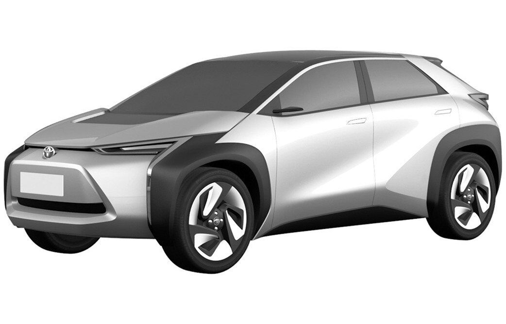 Компактный электрический кроссовер Toyota.