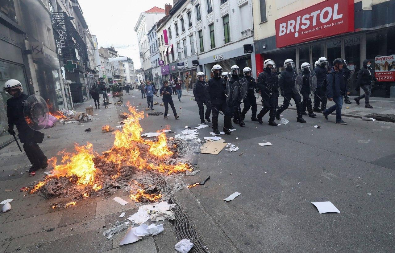 Протесты в Брюсселе