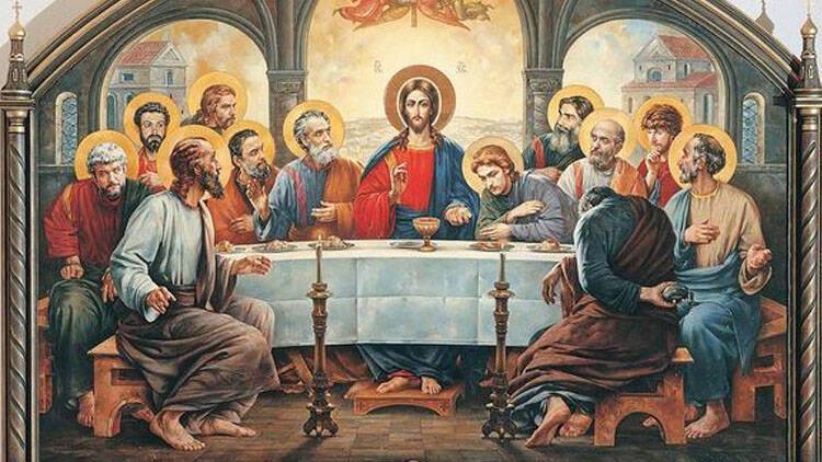 12 апостолов и Иисус Христос