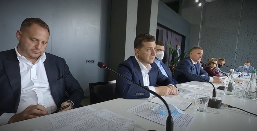 Зеленський та Єрмак під час робочої поїздки на Волинь