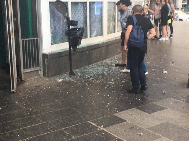 Взрыв в Киеве.