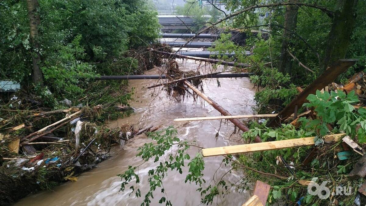 Вода затопила город Нижние Серги