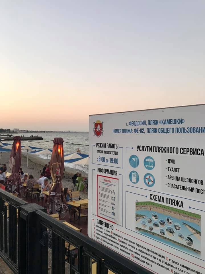 Пляж в Феодосии