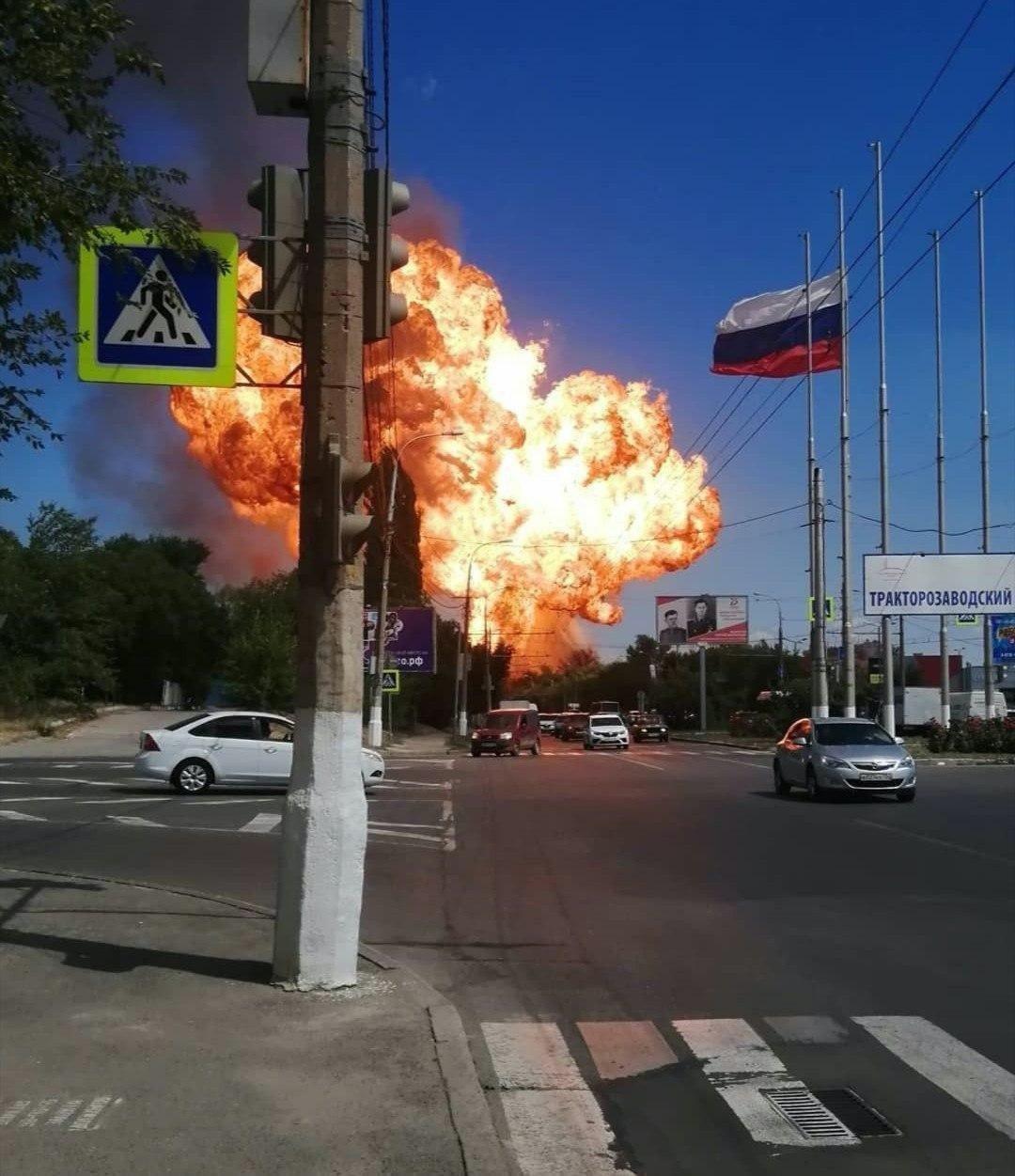 Взрыв на заправке в Волгограде