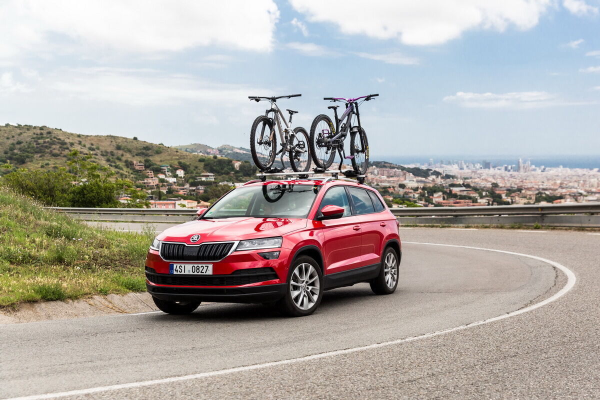 Skoda предлагает большой ассортимент аксессуаров для велосипедистов. Фото: