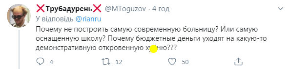 Коментарі користувачів Twitter.