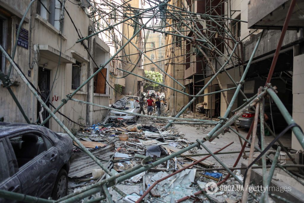 Последствия взрывов в Бейруте