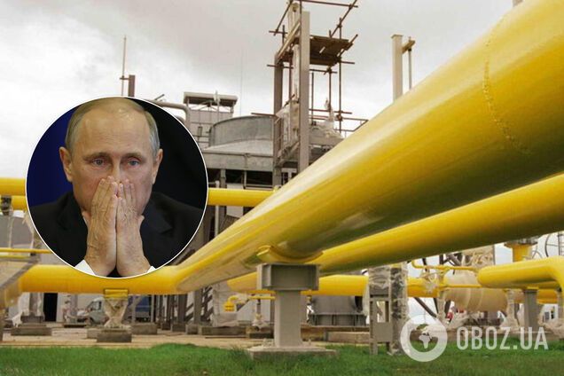 Падіння попиту на російський газ