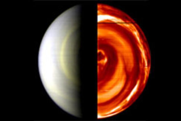 Ученые засняли Венеру в неожиданном ракурсе