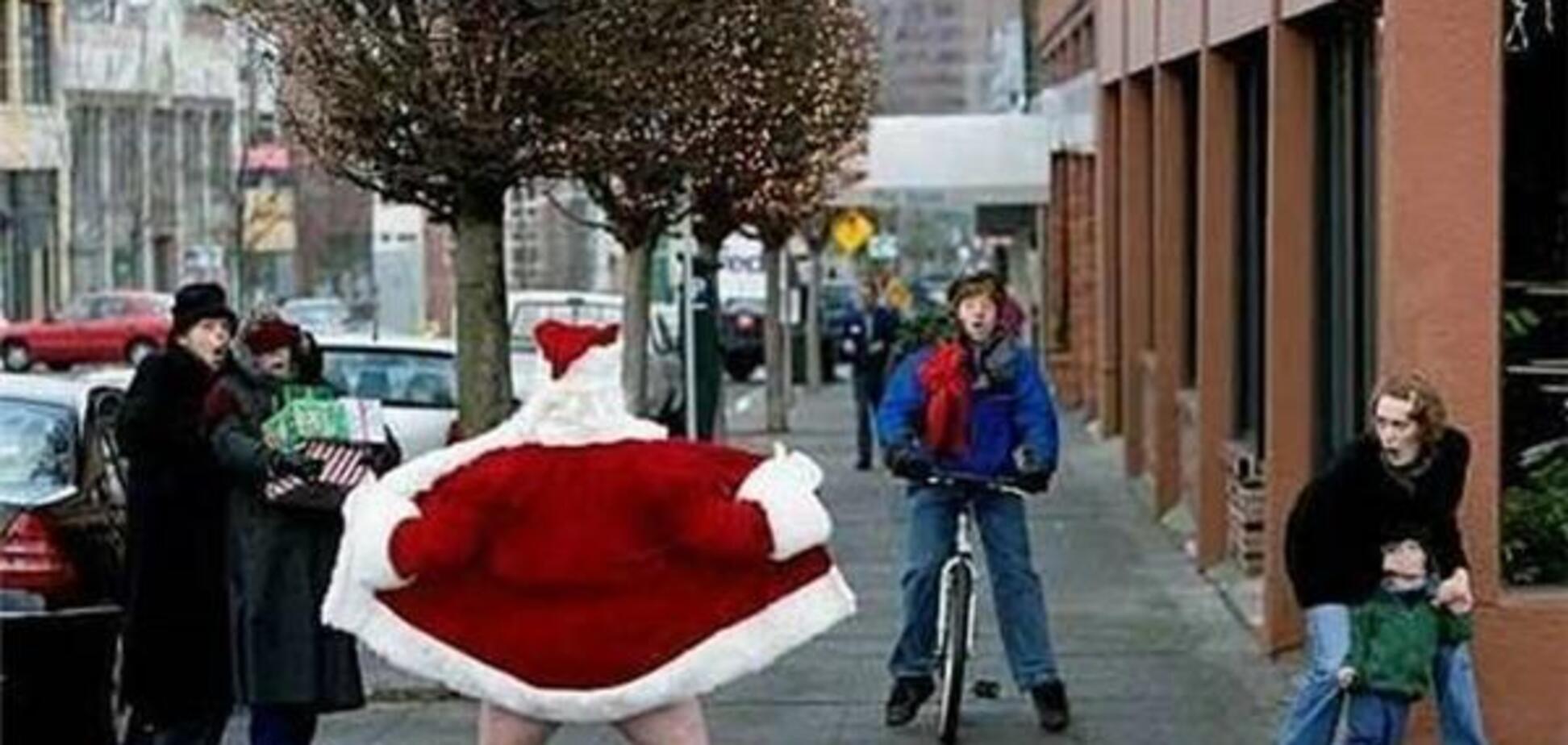 Санти бувають різні - стриптизери, збоченці і алкаші. ФОТО