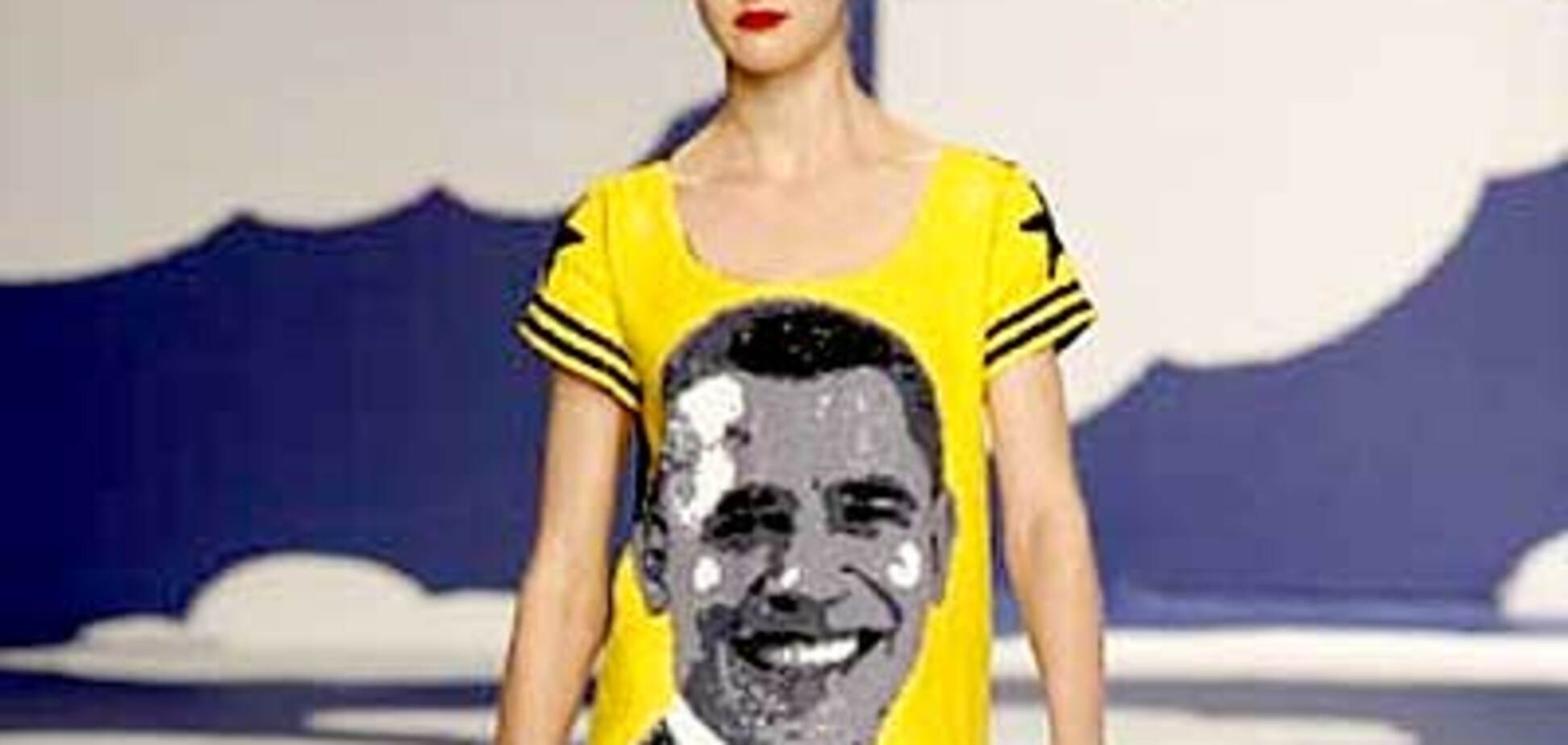 Платье с Обамой - писк моды в Париже