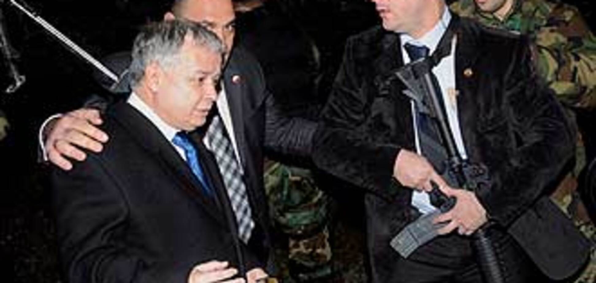 Обстрелян кортеж Качинського и Саакашвили
