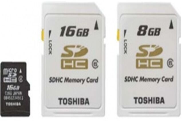 Toshiba анонсировала новые карты памяти для мобильных устройств емкостью 16 ГБ