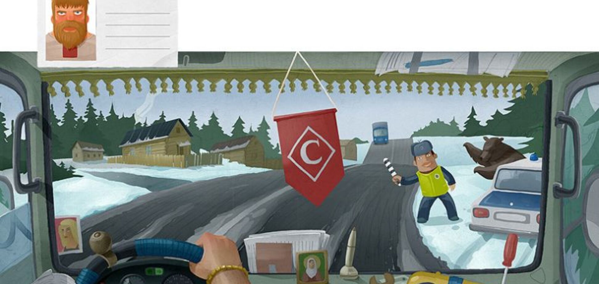 Виды из кабин дальнобойщиков в разных странах