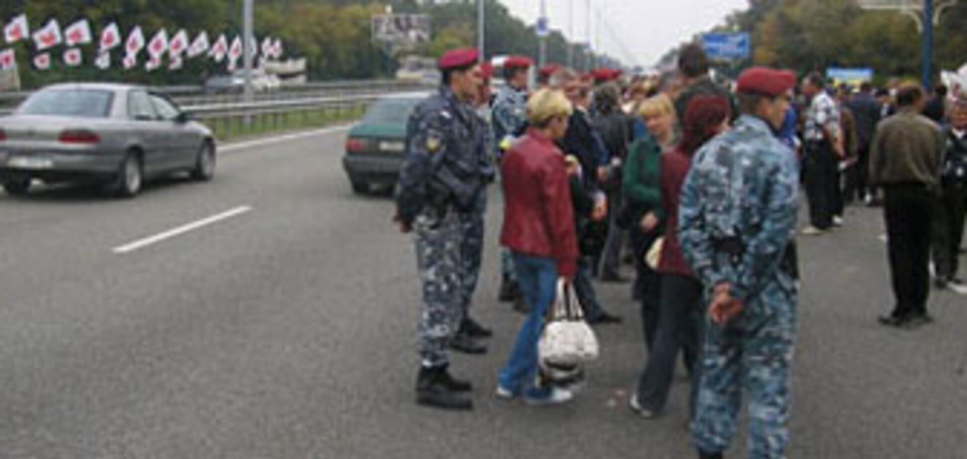 Трасса Киев-Одесса перекрыта протестующими