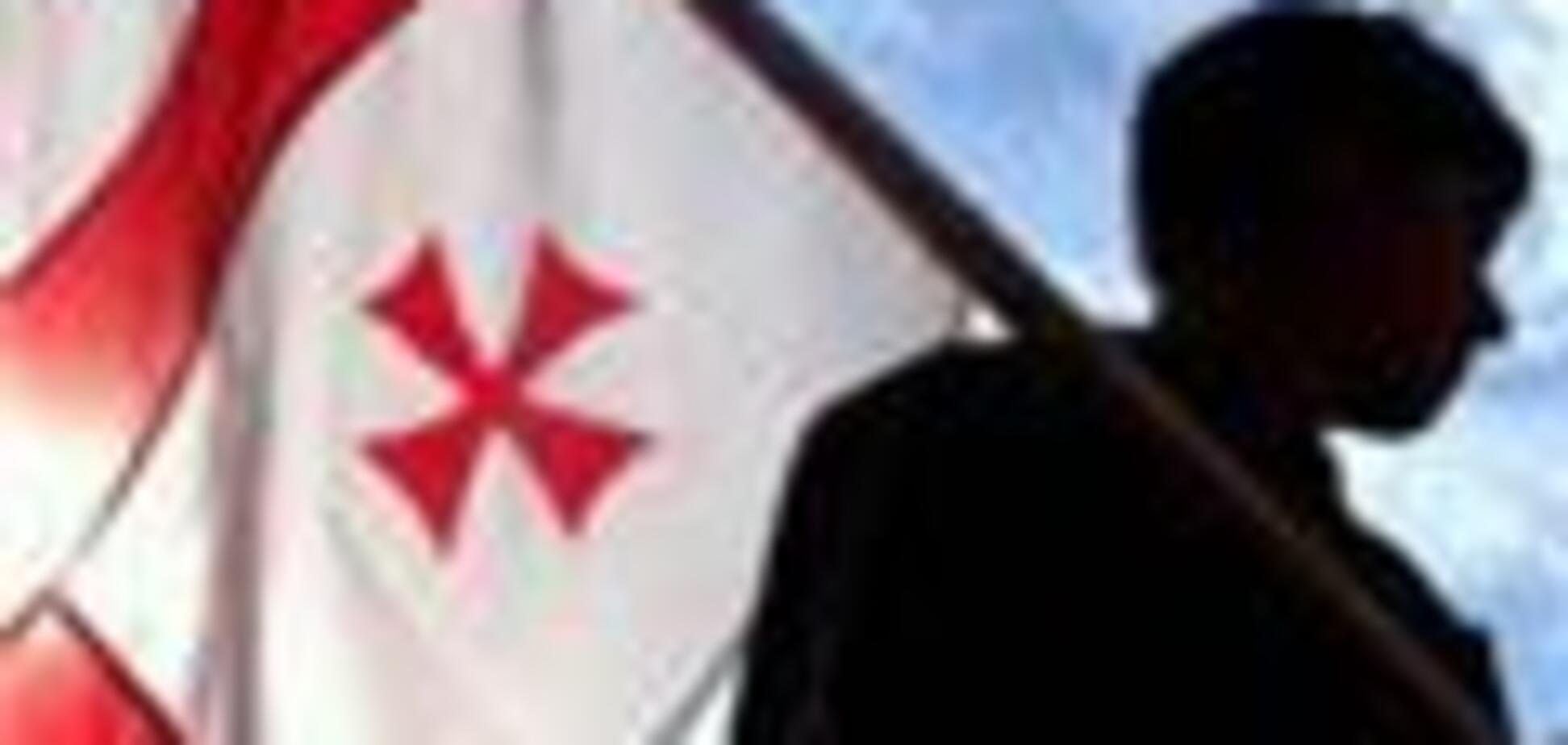 Грузины митингуют в зоне конфликта с Осетией