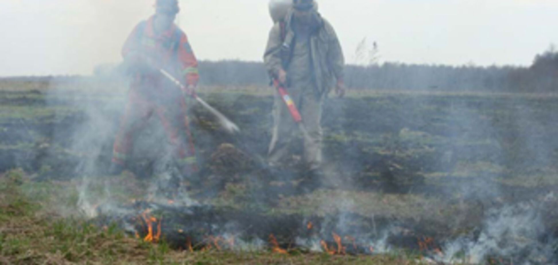 На Полтавщине горят торфяники, 16 октября 2009