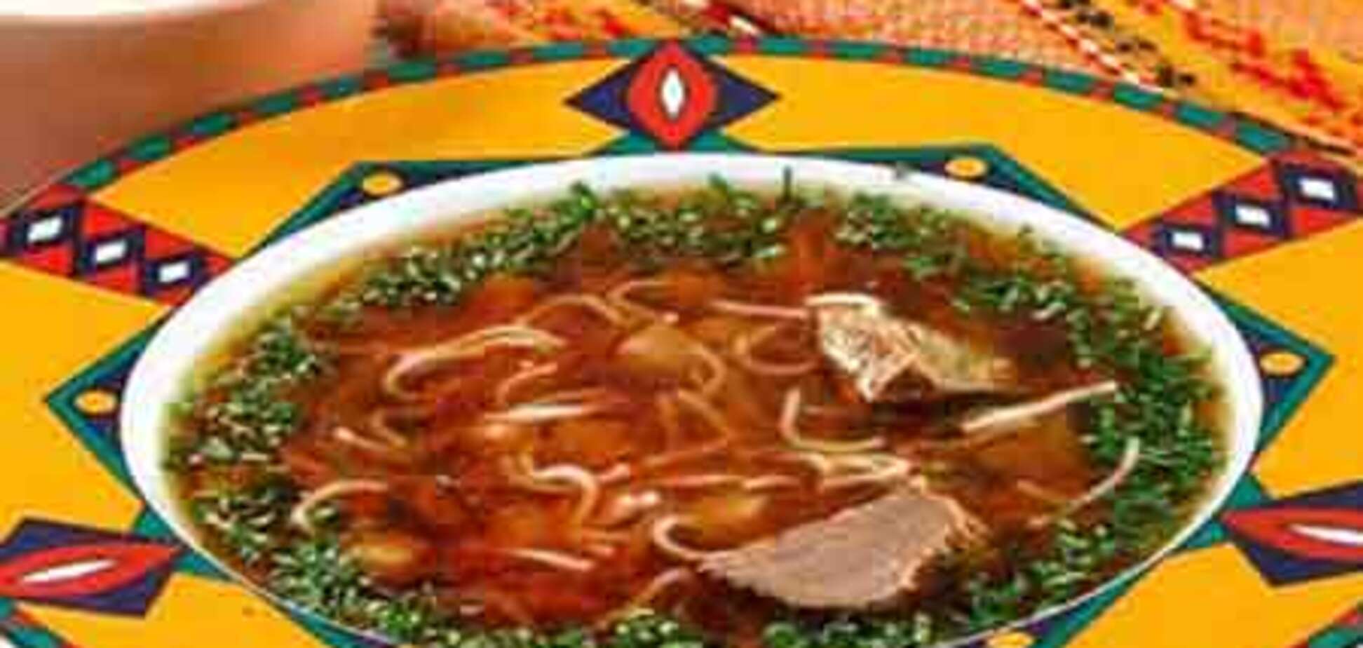 Чорба с телятиной и грибами