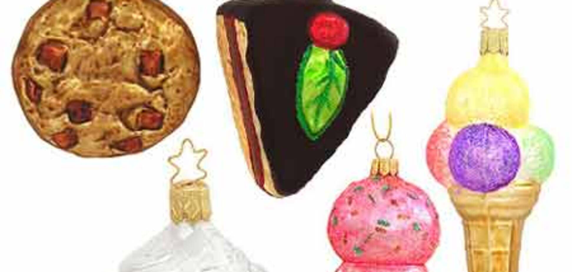 Аппетитнейшие елочные игрушки