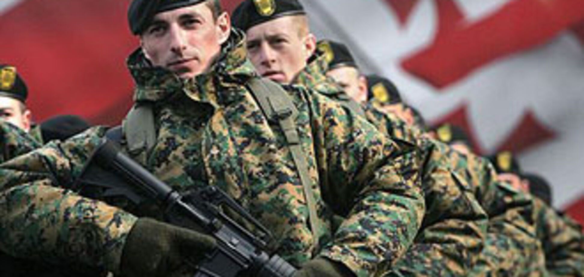 Грузинская пехота начала готовиться к оборонительной войне