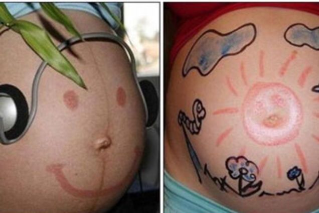 Як прикрасити животик майбутньої мами. ФОТО