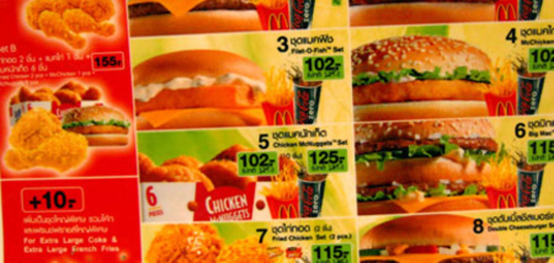 Фаст-фуды будут указывать калорийность блюд в меню