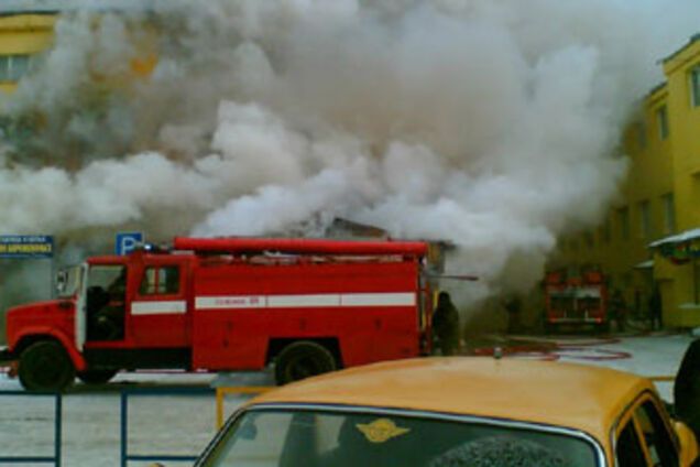 В московской школе пожар