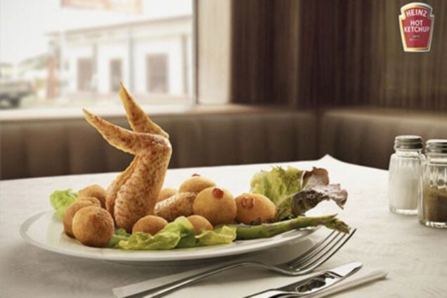 Креативная реклама с участием еды