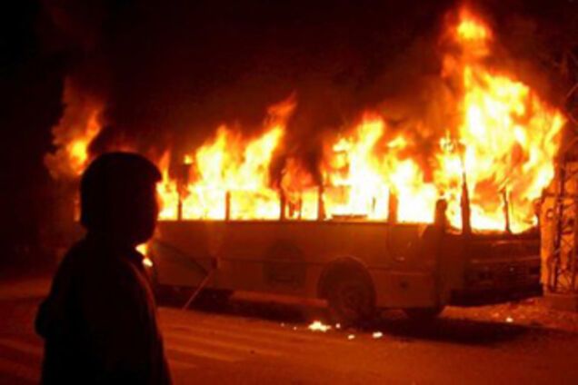 В Чехии сгорел автобус, перевозивший украинцев 