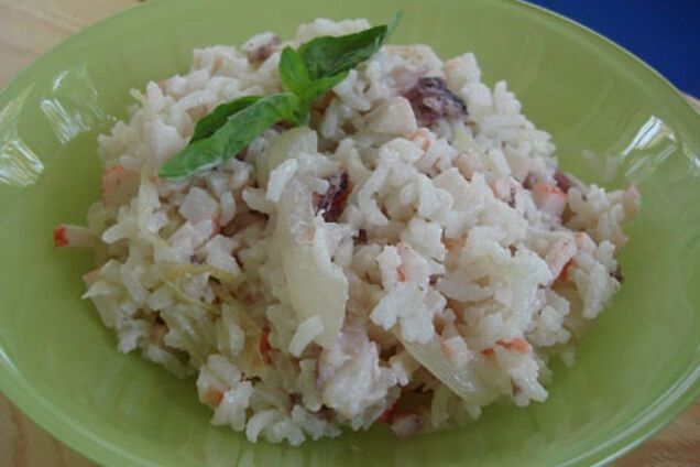 Кальмары с рисом от Яны Клочковой
