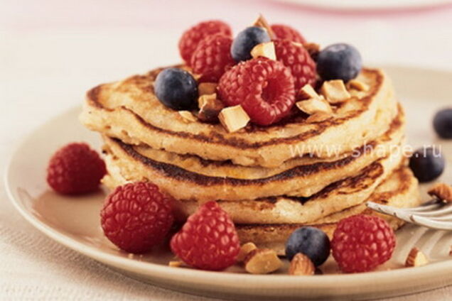 Овсяные оладьи с миндалем