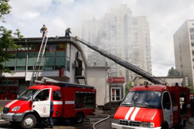 В Харькове горит банк