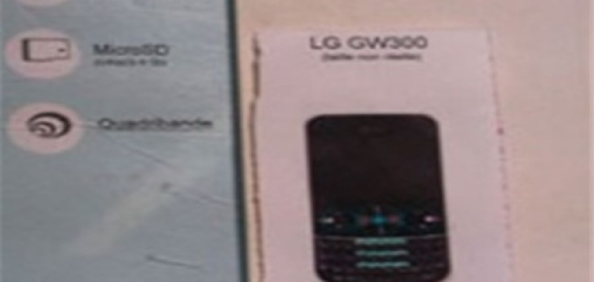 В европейских магазинах появился загадочный LG Viewty GW300