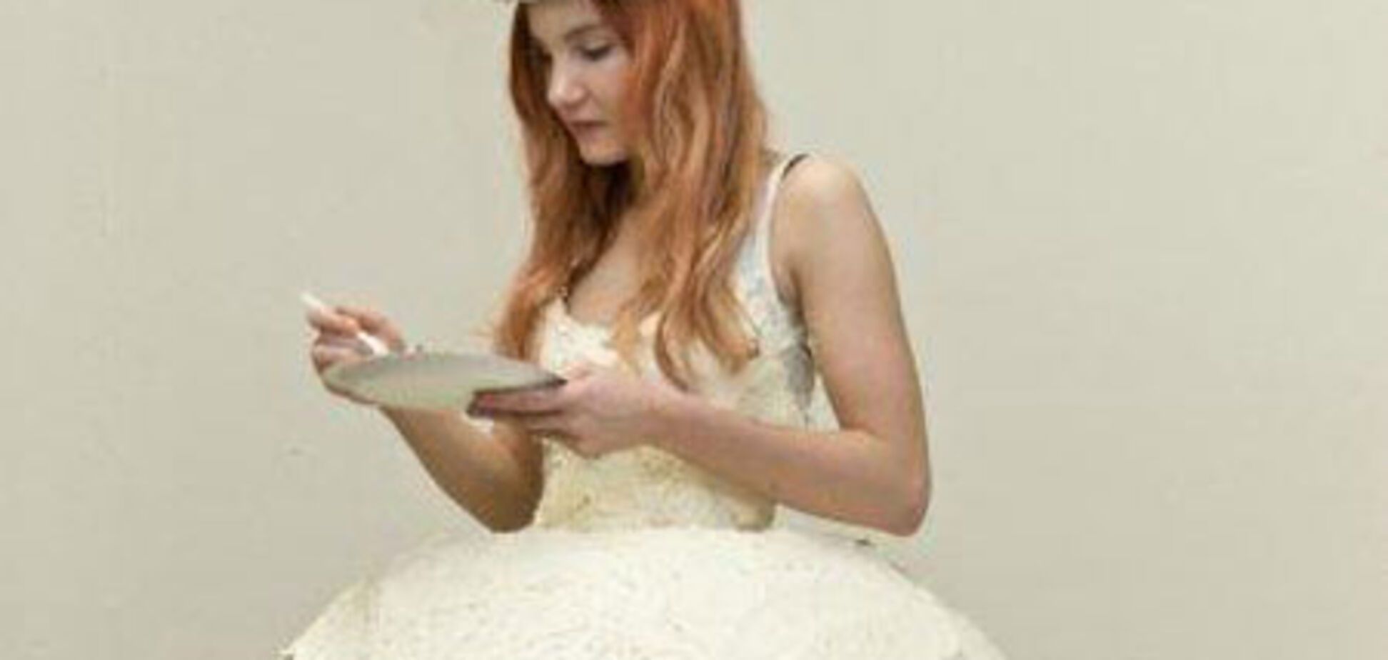 Свадебное платье-торт 