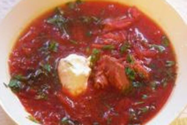 Швидкий овочевий борщ для здоров'я печінки