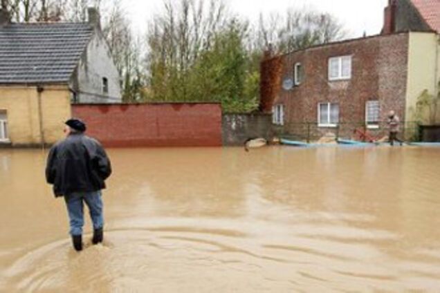 Половина Европы затоплена водой