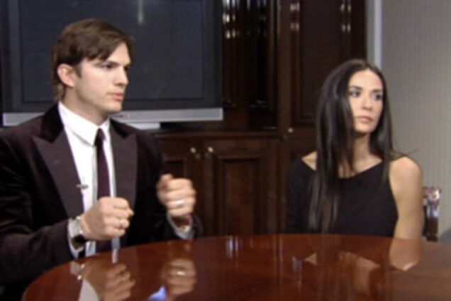 Эштон Катчер и Деми Мур на шоу Тины Канделаки. ФОТО